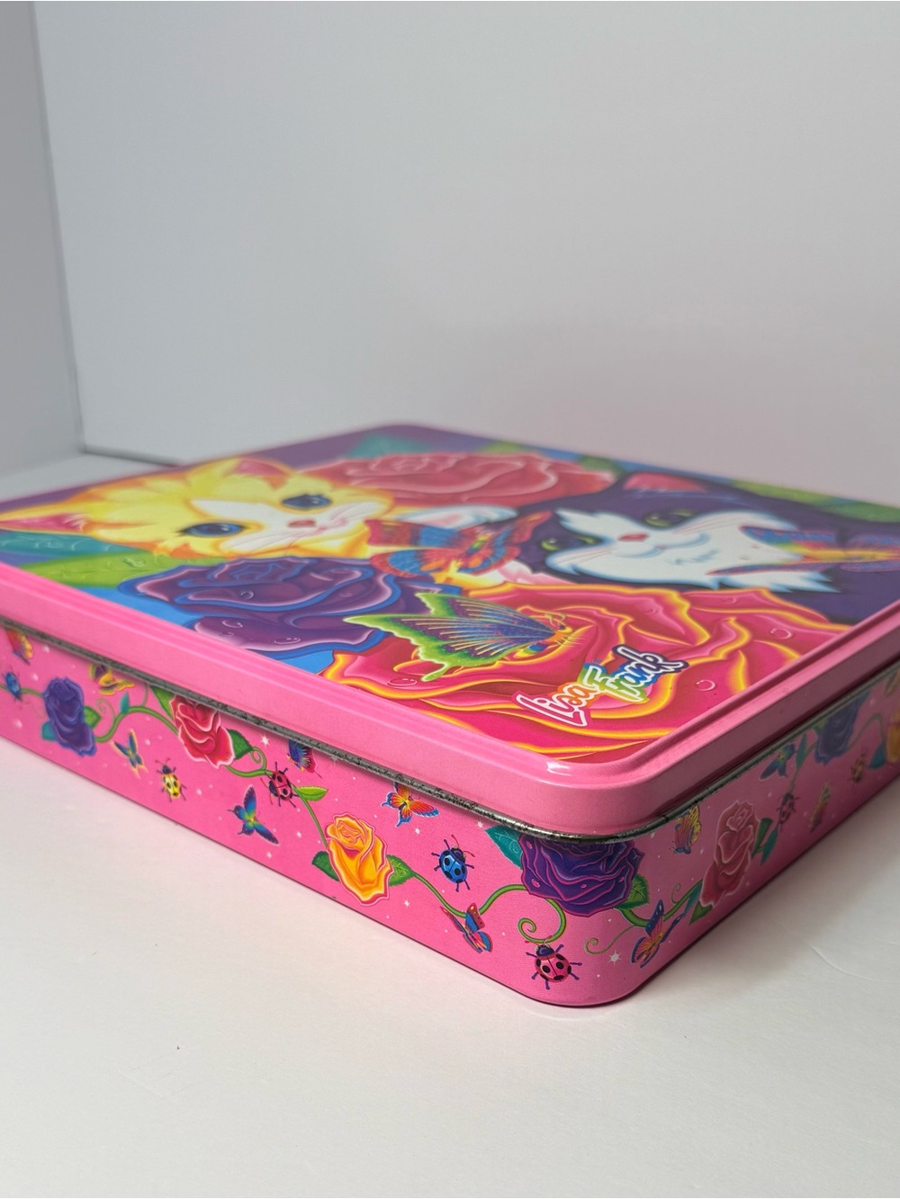 VTG Lisa Frank Kittens and Butterflies Tin only 10.5”x12” *READ - Picture 6 of 16